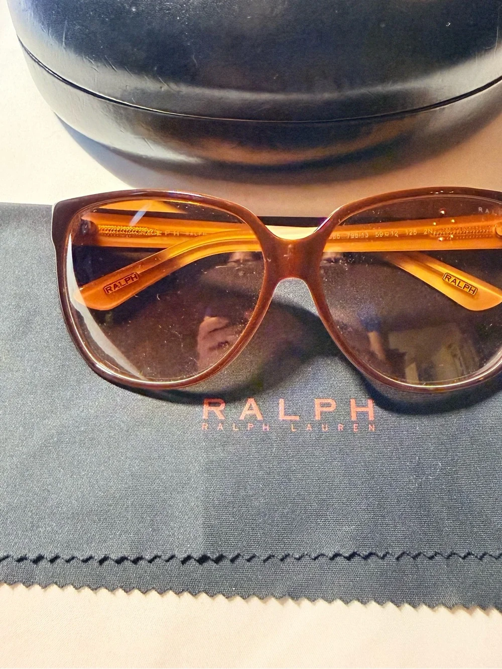 Ralph Lauren Brown Tortoiseshell Gradient Women's Sunglasses
